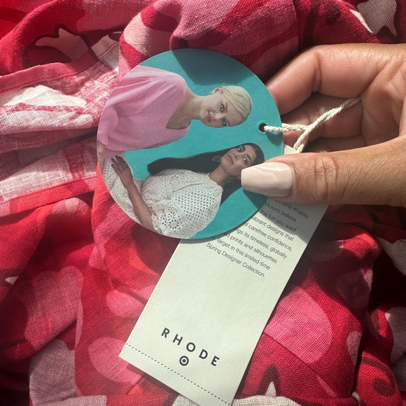 Rhode x target red linen blend maxi dress - Picture 2 of 5